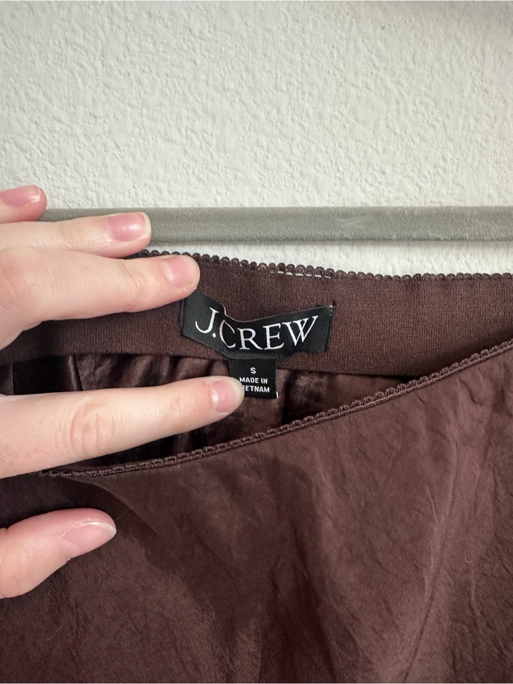J. Crew Chocolate Brown A-Line Skirt
